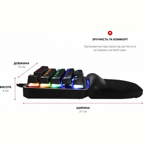 Клавіатура Motospeed K27 Outemu Red (mtk27mr) Black USB