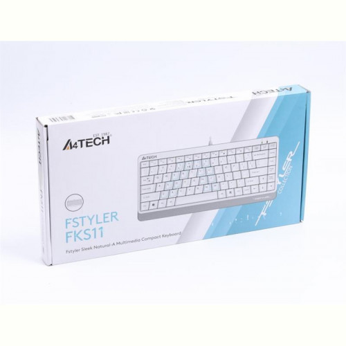 Клавіатура A4Tech Fstyler FKS11 White