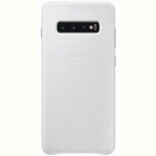 Чохол-накладка Samsung Leather Cover для Samsung Galaxy S10+ SM-G975 White (EF-VG975LWEGRU)