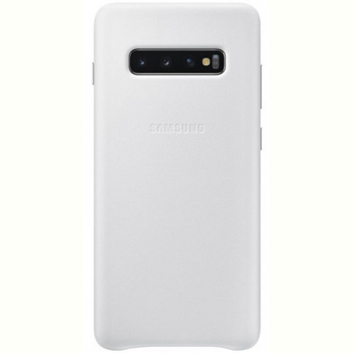 Чохол-накладка Samsung Leather Cover для Samsung Galaxy S10+ SM-G975 White (EF-VG975LWEGRU)