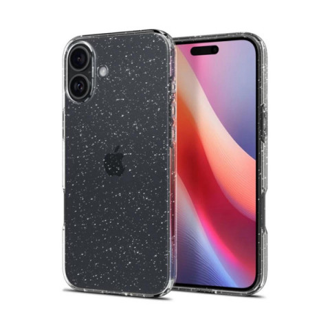Чохол Spigen Liquid Crystal Glitter для iPhone 16 Crystal Quartz (ACS08192)