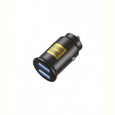 Автомобільний зарядний пристрій Luxe Cube 2USB 12W Black (8886899698465)