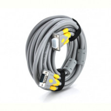 Кабель Merlion (YT-VGA(M)/(M)3+6GR-30m/16192) VGA-VGA, 30м, Gray-Yellow, пакет