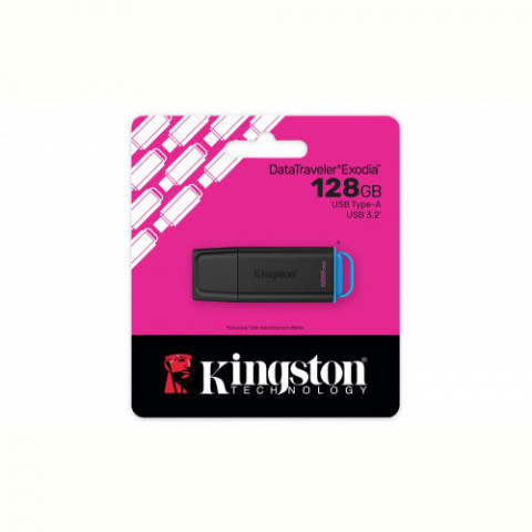Флеш-накопичувач USB3.2 128GB Kingston DataTraveler Exodia Black (DTXG2/128GB)