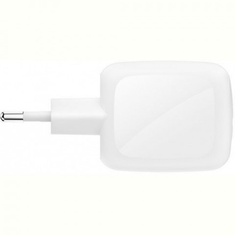 Мережевий зарядний пристрій Belkin BoostCharge Pro New Dual USB-C GaN Wall Charger 67W White (WCH020KQWH)
