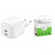 Мережевий зарядний пристрій Belkin BoostCharge Pro New Dual USB-C GaN Wall Charger 67W White (WCH020KQWH)