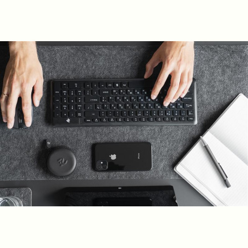 Клавіатура бездротова 2E KS230 Slim WL Ukr (2E-KS230WB) Black USB