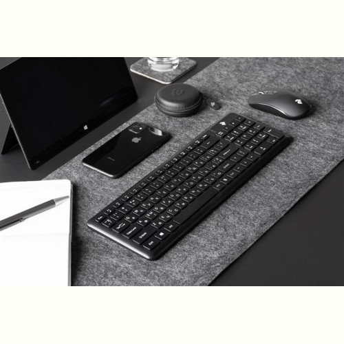 Клавіатура бездротова 2E KS230 Slim WL Ukr (2E-KS230WB) Black USB