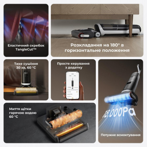 Акумуляторний миючий пилосос Dreame Wet & Dry Vacuum Cleaner H14 AE (HHR30E)