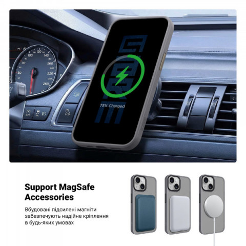 Чохол ArmorStandart Uniq Magsafe для Apple iPhone 13 Grey (ARM75285)