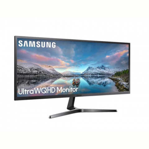 Монiтор Samsung 34.1" S34J550W (LS34J550WQIXCI) VA Gray/Dark Blue