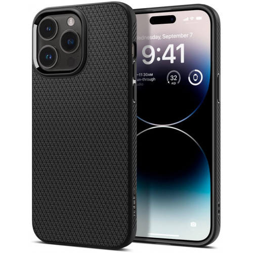 Чохол Spigen для Apple iPhone 14 Pro Liquid Air, Matte Black (ACS04957) Купити в Україні