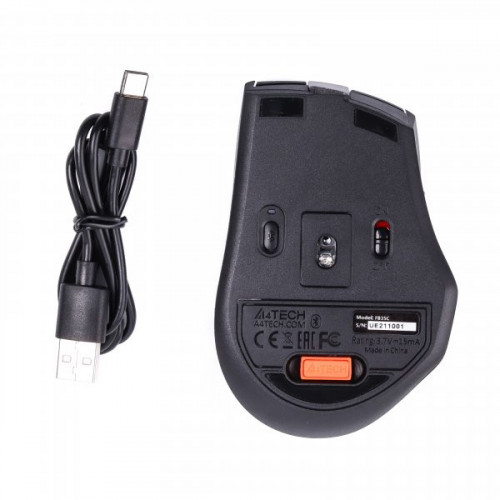 Миша бездротова A4Tech Fstyler FB35C (Smoky Grey), BT, USB, колір димчасто-сірий