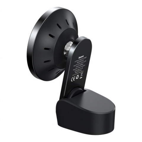 Автомобільний тримач з Бездротовим ЗП Baseus Big Energy 15W black Купити в Україні