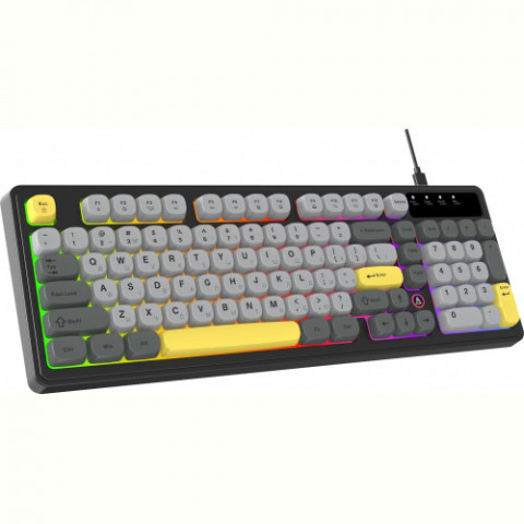 Клавіатура Ajazz AF98 Black USB-C Black Gray Yellow (AF98-BGY)
