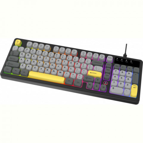 Клавіатура Ajazz AF98 Black USB-C Black Gray Yellow (AF98-BGY)
