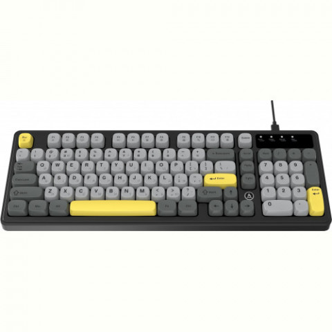 Клавіатура Ajazz AF98 Black USB-C Black Gray Yellow (AF98-BGY)