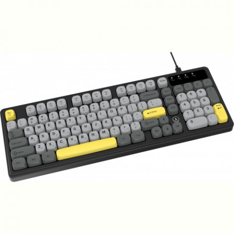 Клавіатура Ajazz AF98 Black USB-C Black Gray Yellow (AF98-BGY)