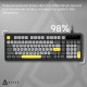Клавіатура Ajazz AF98 Black USB-C Black Gray Yellow (AF98-BGY)