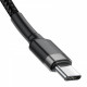 Кабель Baseus Cafule USB-C-USB-C, PD2.0 60W 2м Black/Grey (CATKLF-HG1)