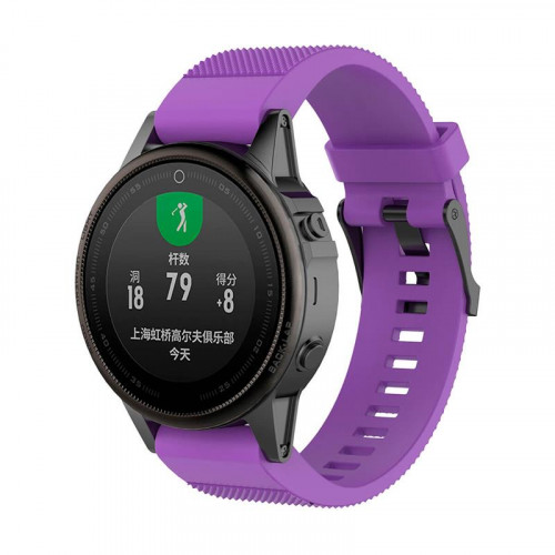 Ремінець для Garmin QuickFit 20 Dots Silicone Band Purple (QF20-STSB-PURP)