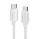 Кабель Essager Breeze USB Type-C - USB Type-C (M/M), 100W, 2 м White (EXCTT1-WLA02-P)