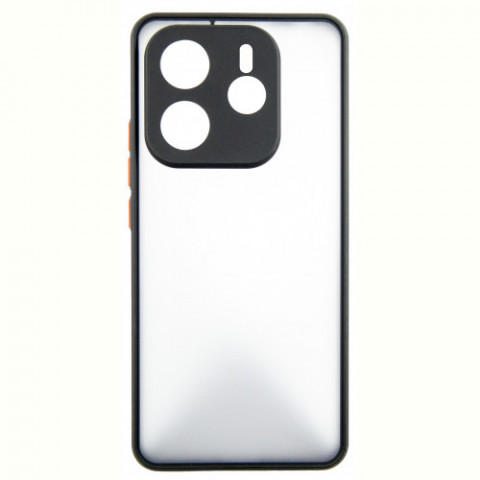 Чохол-накладка Dengos Matt для Xiaomi Redmi Note 14 Pro Black (DG-KM-128) + захисне скло