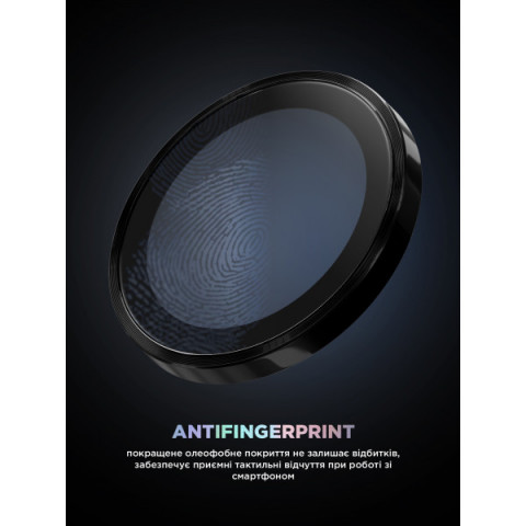 Захисне скло для камери ArmorStandart Supreme Black Icon для Samsung S24 Ultra Black Titanium (ARM76602)