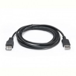 Кабель REAL-EL Pro USB2.0 AM-AF 2M чорний
