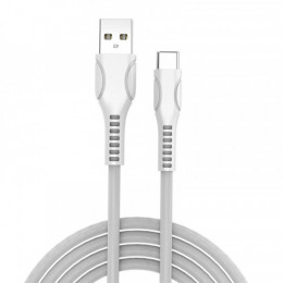 Кабель ColorWay USB-USB Type-C (line-drawing), 2.4А, 1м, White (CW-CBUC029-WH)