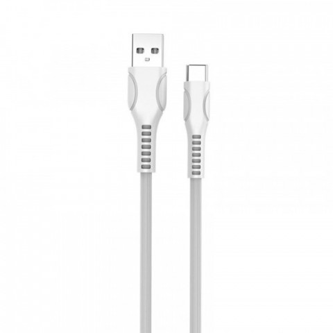 Кабель ColorWay USB-USB Type-C (line-drawing), 2.4А, 1м, White (CW-CBUC029-WH)