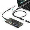 Кабель-подовжувач Ugreen US353 USB-C - USB-C (AM-AF), 1 м, Black (10387)