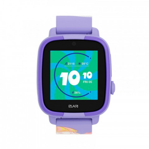 Дитячий телефон-годинник з GPS трекером Elari FixiTime Fun Lilac (ELFITF-LIL)