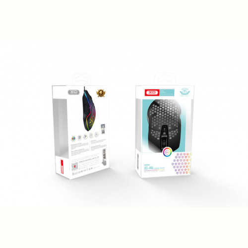 Миша XO M4 RGB Black (XO-M4-BK)