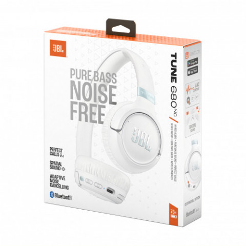 Bluetooth-гарнітура JBL Tune 680NC White (JBLT680NCWHT)