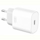 Мережевий зарядний пристрій XO L91EU 1хType-C PD25W White (L91i-WH) + кабель Lightning