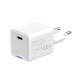 Мережевий зарядний пристрій ColorWay GaN Mini 20W PD Port PPS USB-C White (CW-CHS059PD-WT)