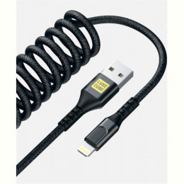 Кабель Luxe Cube Dynamic USB-Lightning, 1.5м, Black (4446689101557) 