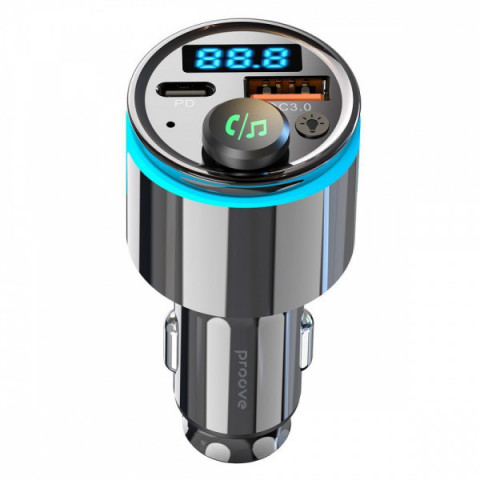 АЗП Proove FM Launcher Nexus 30W (PD+QC3.0) Type-C+USB black Купити в Україні