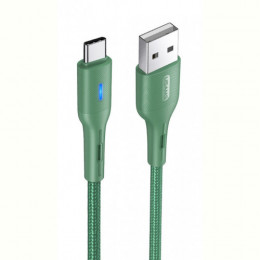 Кабель Usams US-SJ460 USB - USB Type-C, 1.2 м, Green (SJ460USB02)