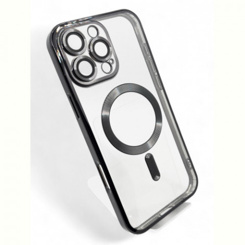 Чохол-накладка BeCover TPU Chrome Case MagSafe для Apple iPhone 16 Pro Max Black (712085)