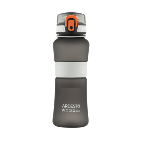 Пляшка для води Ardesto Balance 650мл, пластик, чорний