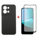 Чохол-накладка Dengos Carbon для Xiaomi Redmi 15C Black (DG-KM-165) + захисне скло
