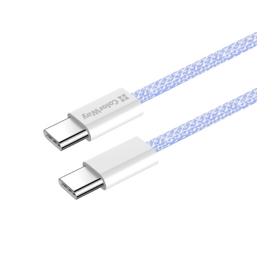 Кабель ColorWay USB Type-C + USB Type-C (M/M), 3.0 А, 1 м, Purple (CW-CBPDCC061-PU)