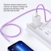 Кабель ColorWay USB Type-C + USB Type-C (M/M), 3.0 А, 1 м, Purple (CW-CBPDCC061-PU)