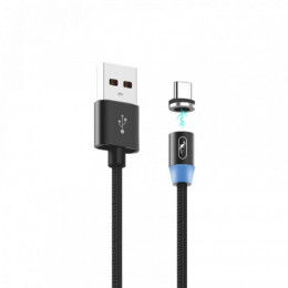 Кабель SkyDolphin S59T Magnetic USB - USB Type-C (M/M), 1 м, Black (SDUSB-000441)