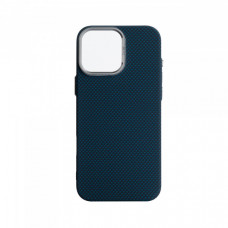 Чохол ArmorStandart LikeCarbon2 MagCase для Apple iPhone 16 Pro Max Kevlar Dark Blue (ARM88593)