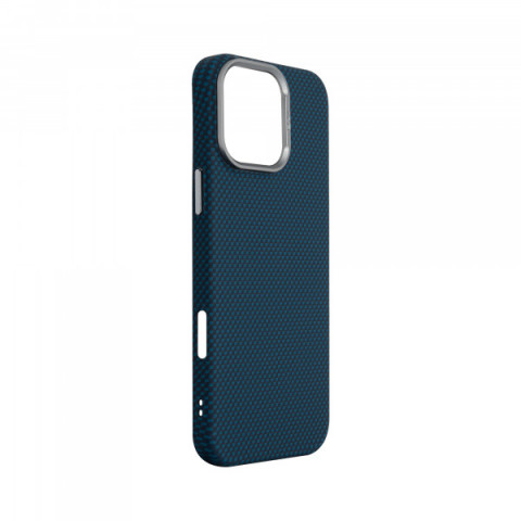 Чохол ArmorStandart LikeCarbon2 MagCase для Apple iPhone 16 Pro Max Kevlar Dark Blue (ARM88593)