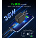 Мережевий зарядний пристрій Choetech (USB-C+USB-A) Black (PD6052-EU-BK)