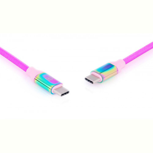 Кабель REAL-EL Premium Rainbow USB Type C-USB Type C 1m (EL123500053)